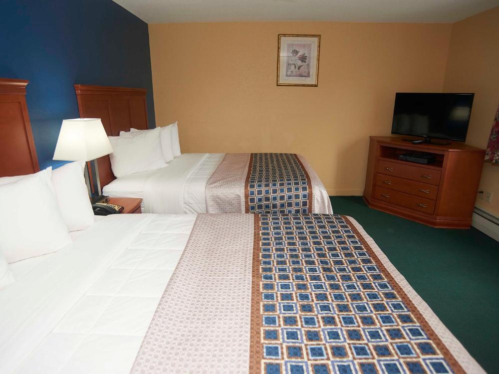 Two Queen beds with Sofa bed and Kitchen interior